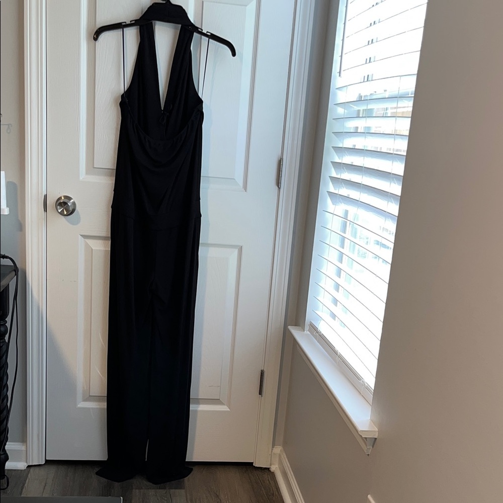 INC International Concepts Elegant Black Jumpsuit Size Medium - Picture 2 of 8